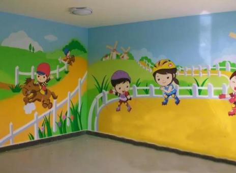 南阳幼儿园墙体彩绘制作流程及注意事项