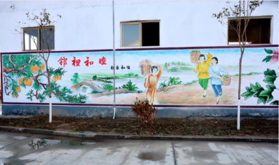 南阳乡镇文化墙 乡风文明焕发新活力